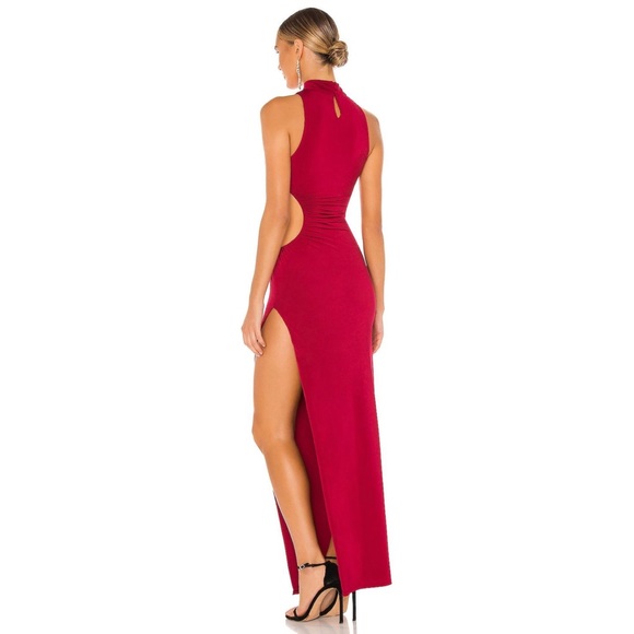 H:ours Red Cutout Dress - Picture 3 of 9